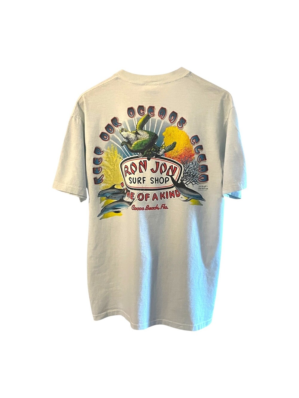 Vintage 1991 Men's Single Stitch LG Ron Jon Surf Shop Shirt
